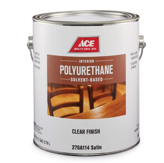 Ace, Satin Clear SolventBased Polyurethane 1 gal ACE Hardware